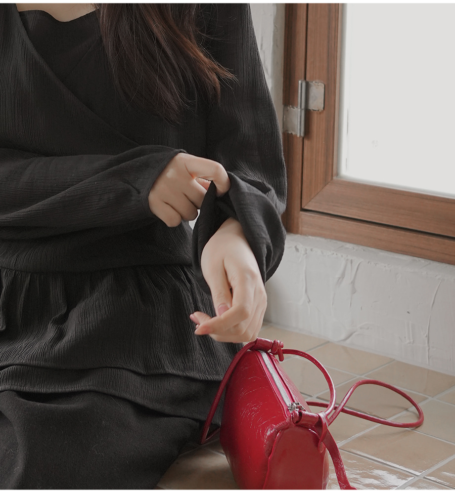 リリエンコ ラップスタイルフリルブラウス 