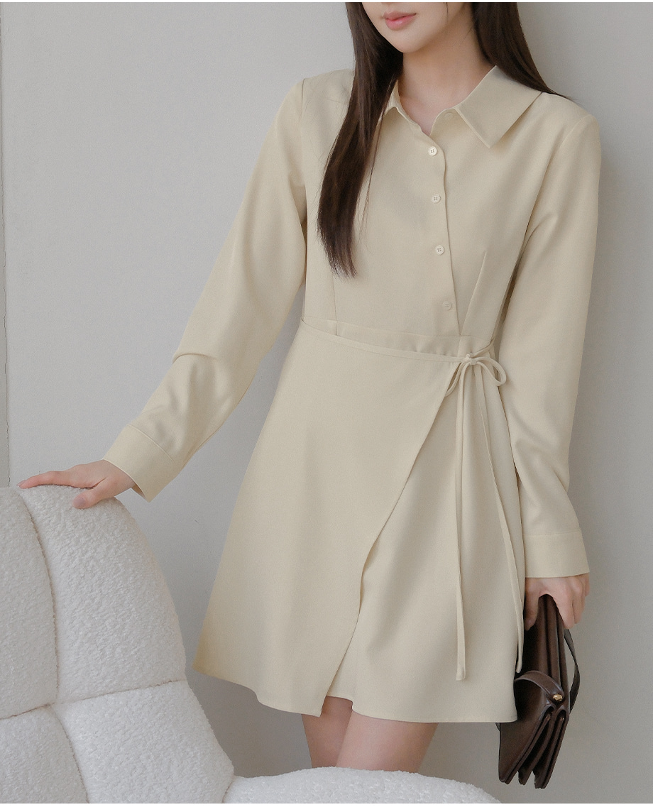 リリエンコ ラップスタイルストラップミニワンピース