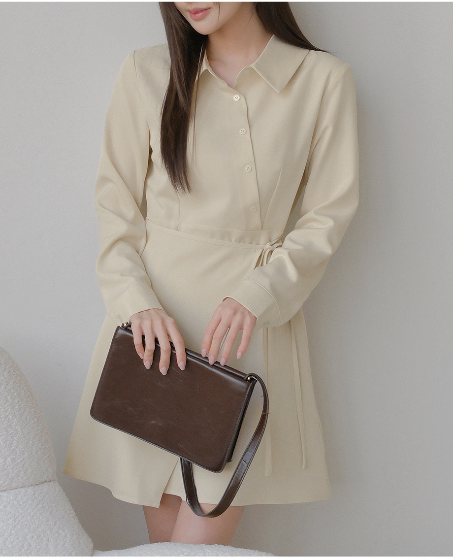 リリエンコ ラップスタイルストラップミニワンピース