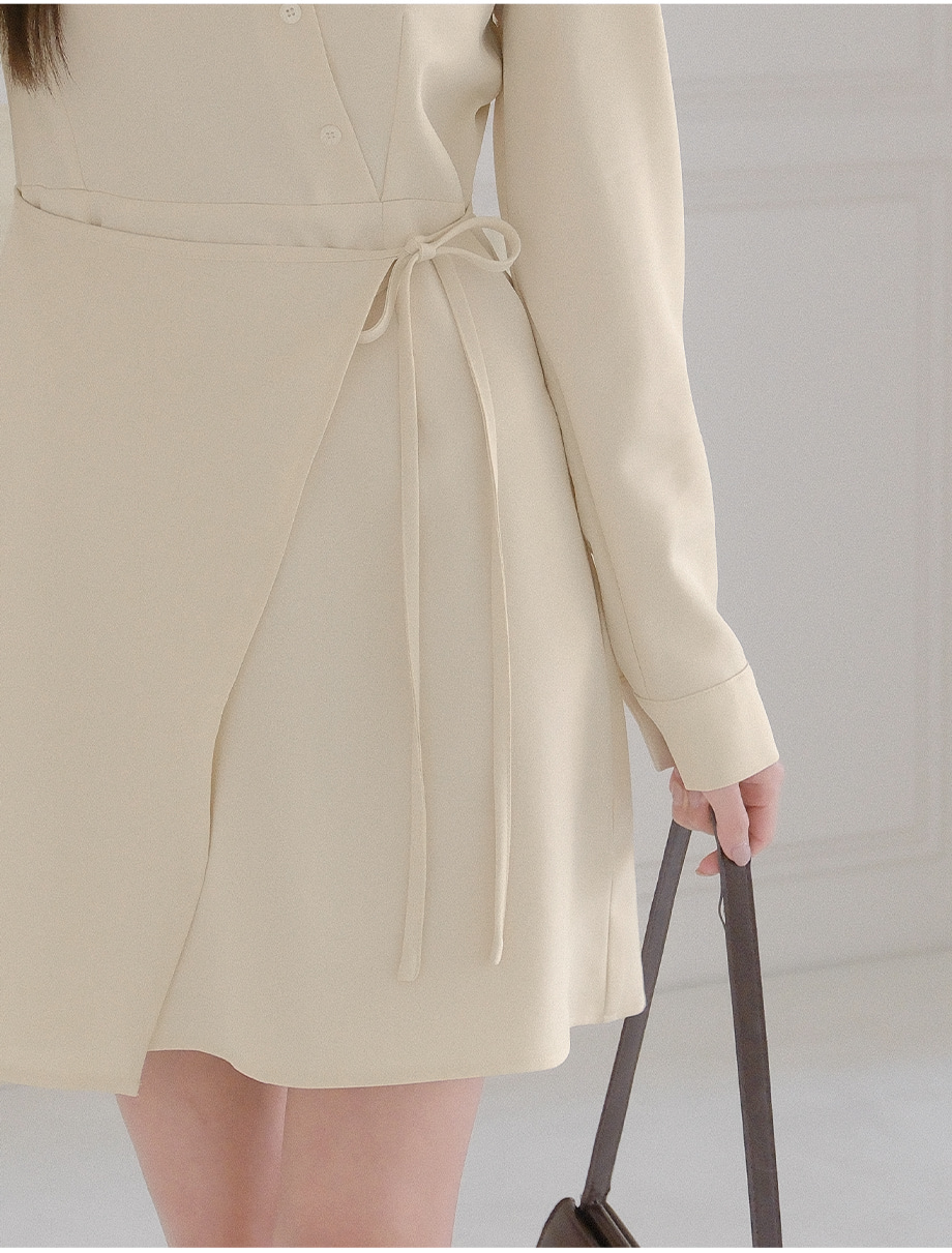 リリエンコ ラップスタイルストラップミニワンピース