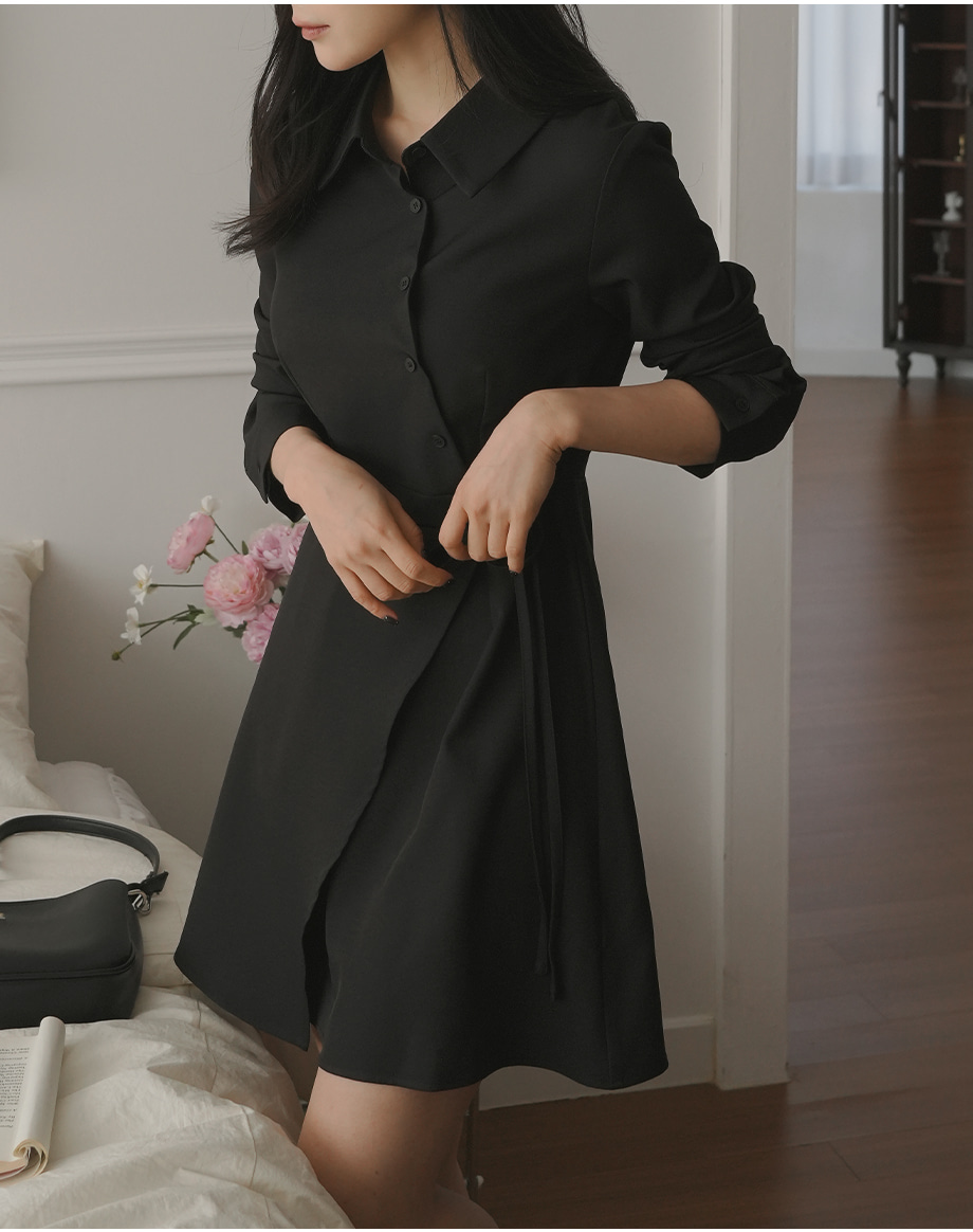 リリエンコ ラップスタイルストラップミニワンピース