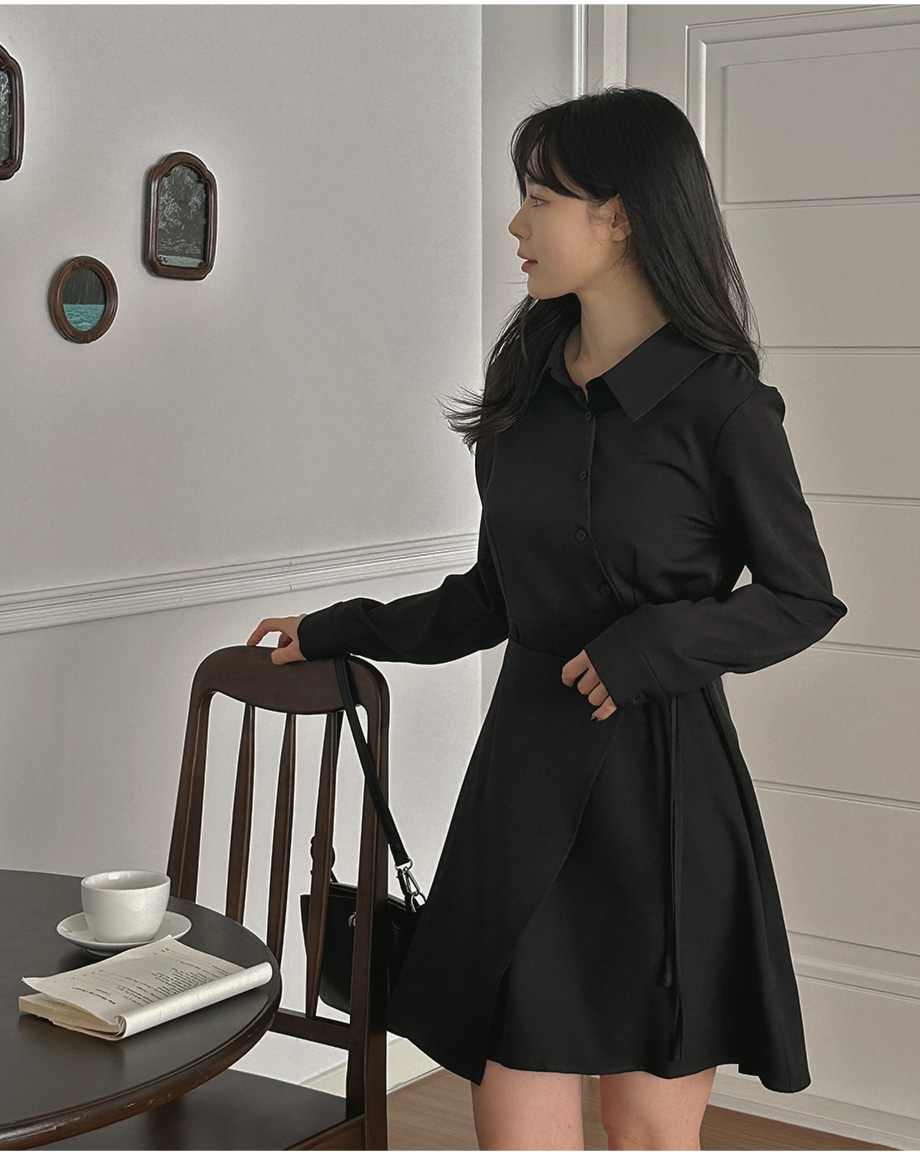 リリエンコ ラップスタイルストラップミニワンピース