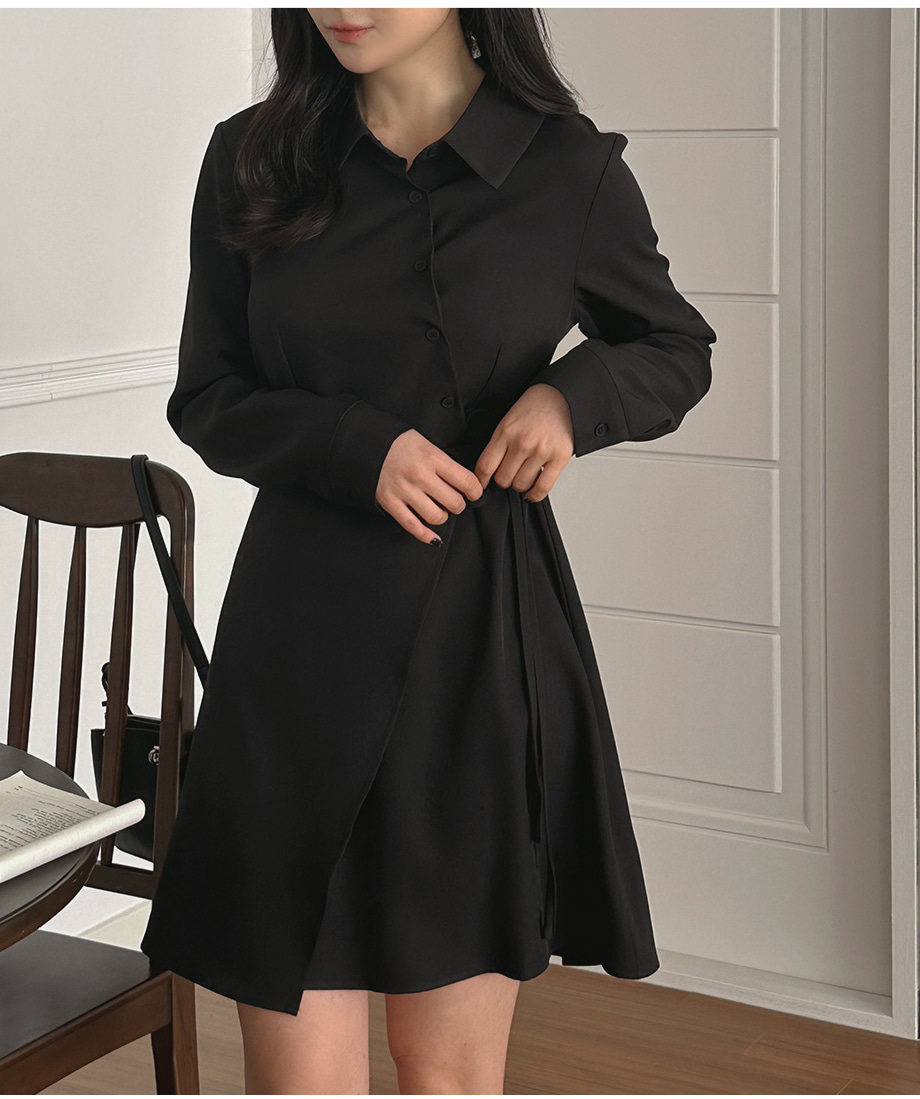 リリエンコ ラップスタイルストラップミニワンピース